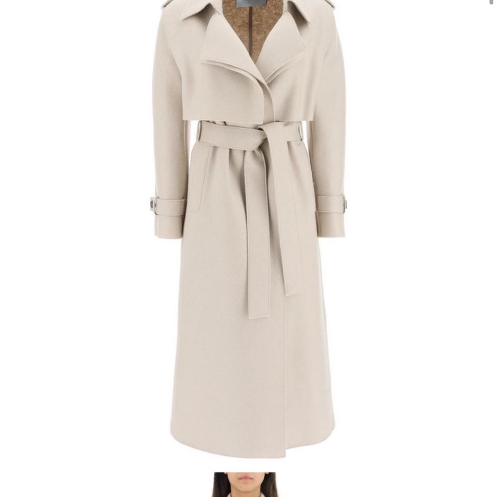 Harris Wharf London Long Pressed Wool Coat